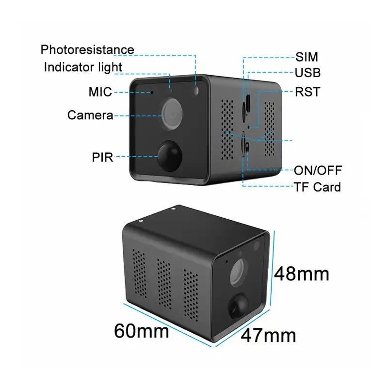 Rilevamento del movimento PIR della telecamera WIFI connessa a lunga durata della batteria