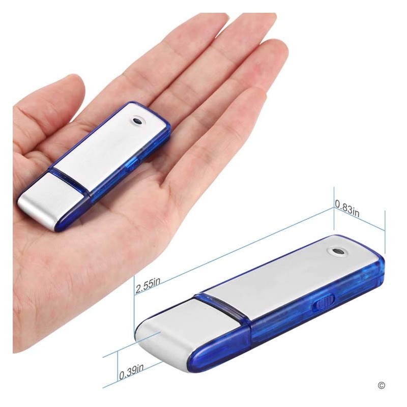 Clé USB dictaphone enregistreur audio 20 heures d'autonomie